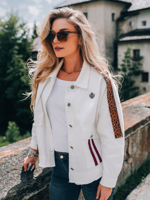 Oversized Jeansjacke "Glanz der Alpen"