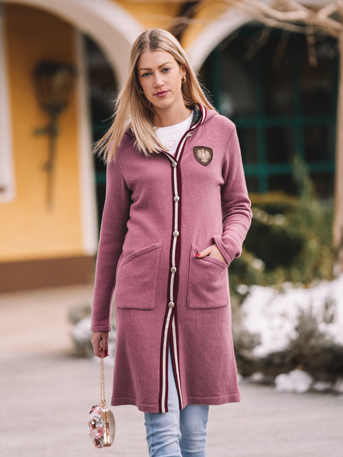 Strickmantel „Rosé Alpenharmonie“