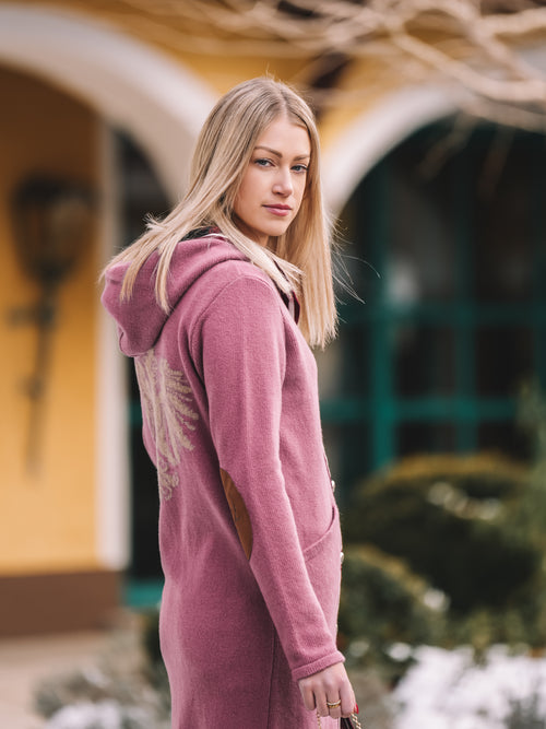 Strickmantel „Rosé Alpenharmonie“