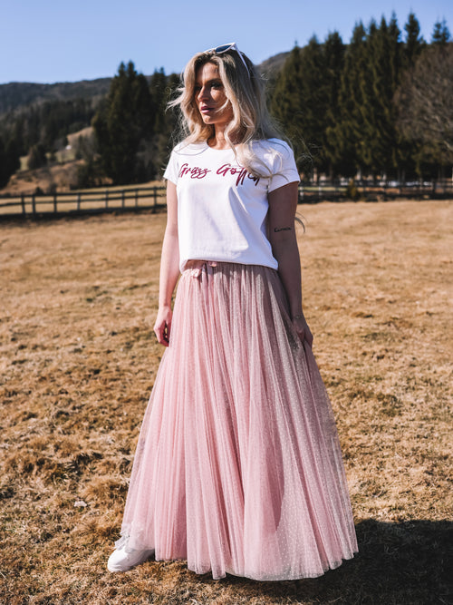 T-Shirt „Grüss Göttin“ - pink/glitzer