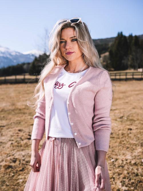 Strickjacke „Rosenquarz“