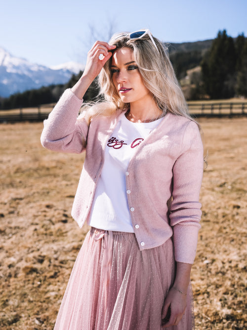 Strickjacke „Rosenquarz“