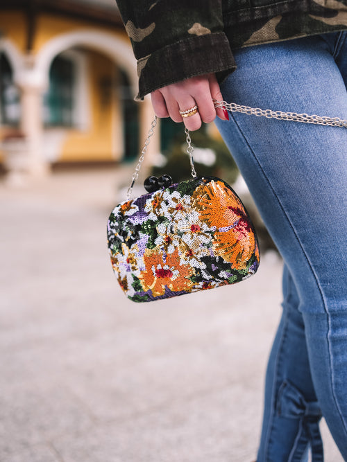 Tasche "Glitter Blossom"