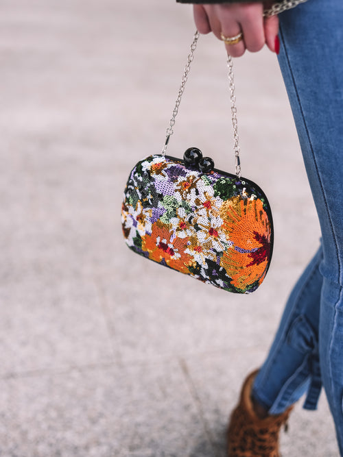 Tasche "Glitter Blossom"