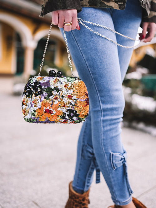 Tasche "Glitter Blossom"
