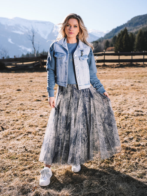 Jeansweste „Ice Glow“