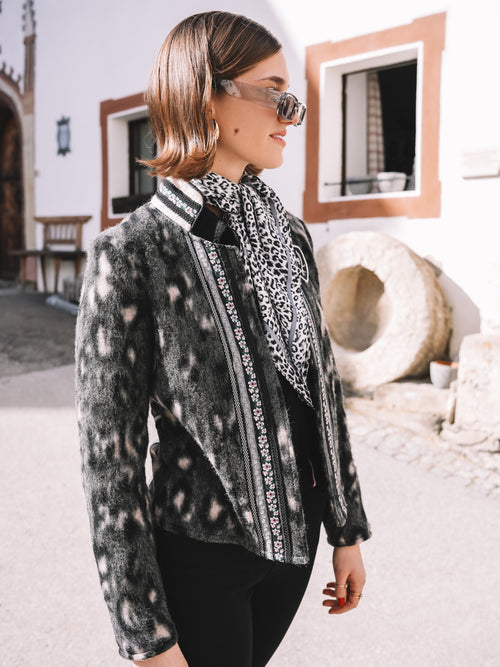 Tuch „Silver Leopard“