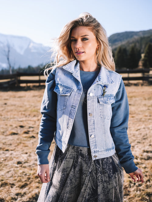 Jeansweste „Ice Glow“