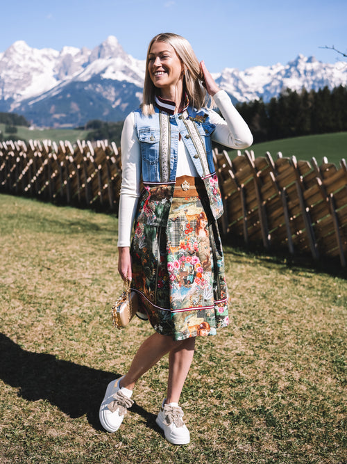 Jeansgilet „Waldmädchen“