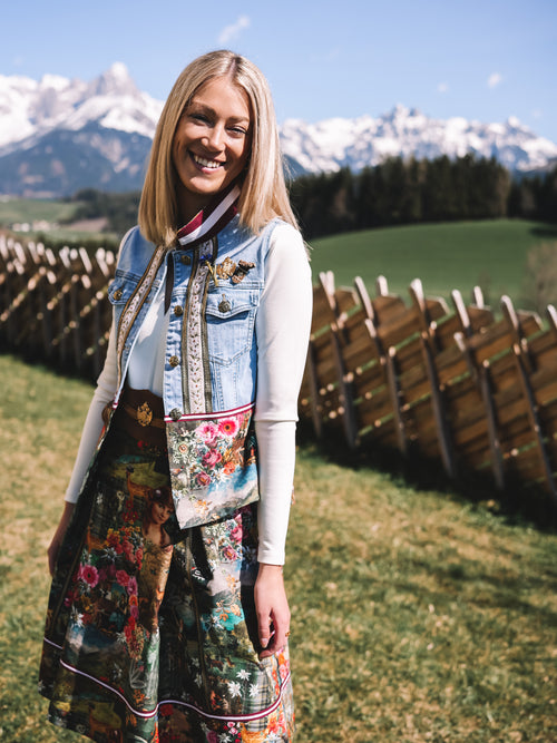 Jeansgilet „Waldmädchen“