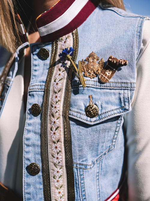 Jeansgilet „Waldmädchen“