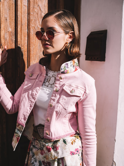 Jeansjacke „Rose Romantic“
