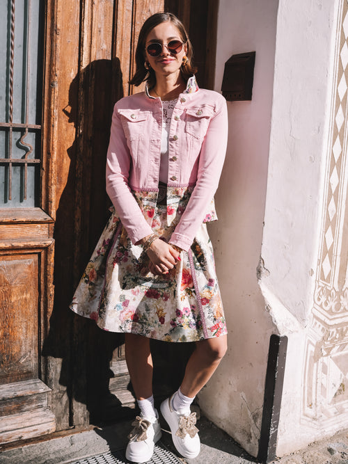 Jeansjacke „Rose Romantic“
