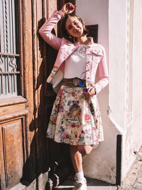 Jeansjacke „Rose Romantic“
