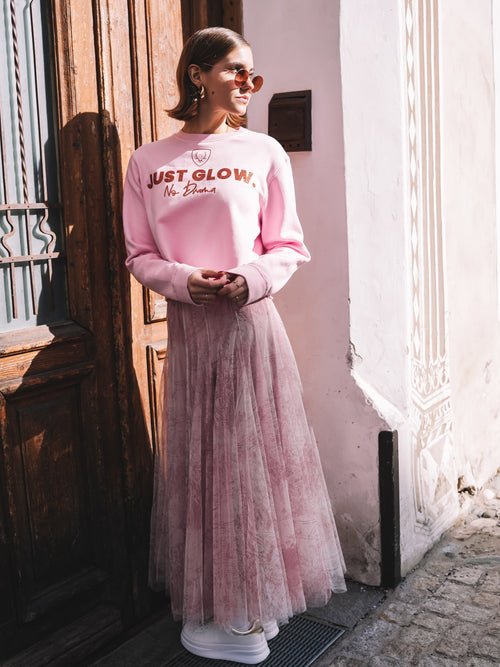 Cropped Pullover „Glow Time“