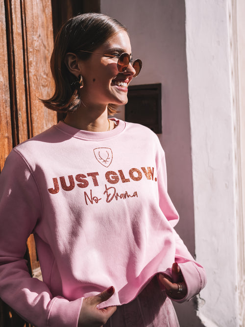 Cropped Pullover „Glow Time“