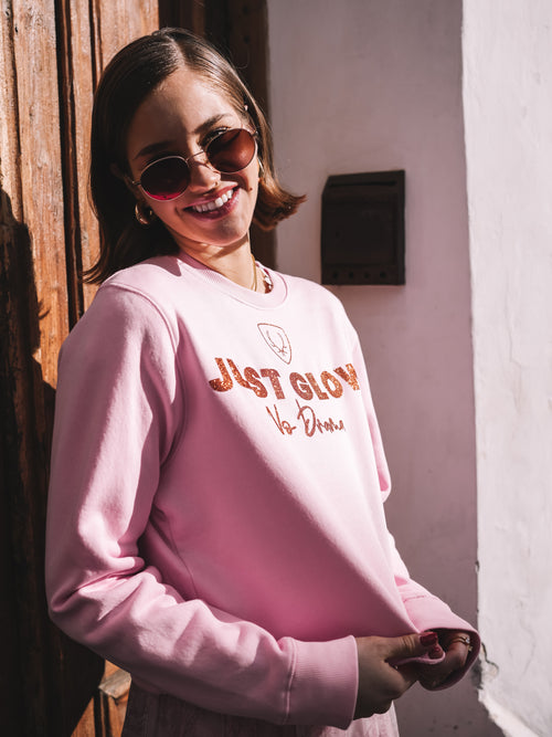 Cropped Pullover „Glow Time“