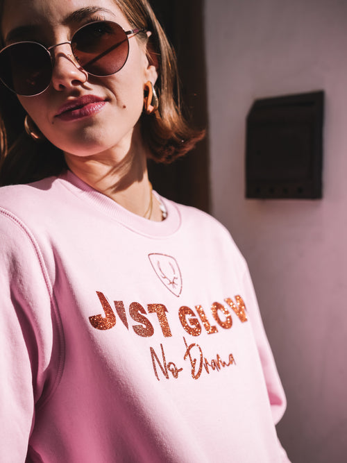 Cropped Pullover „Glow Time“