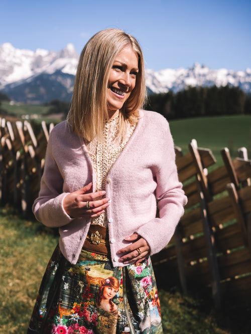 Strickjacke „Rosenquarz“