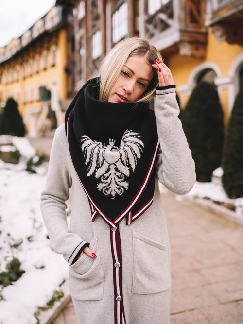 Stricktuch "Alpenglanz Noir"