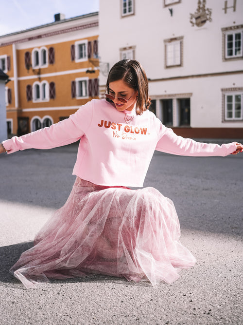 Cropped Pullover „Glow Time“