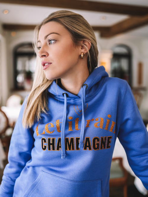 Hoodie "Let it rain Champagne"