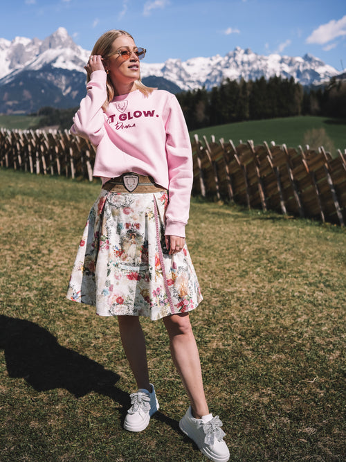 Boxy Pulli „Just Glow“ - Pink