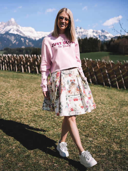 Boxy Pulli „Just Glow“ - Pink
