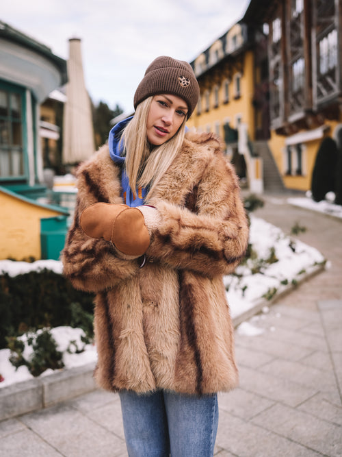 Kunstfellmantel "Golden Wildgrace"