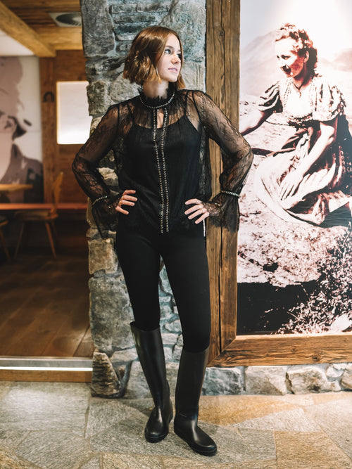 Bluse „Midnight Lace"