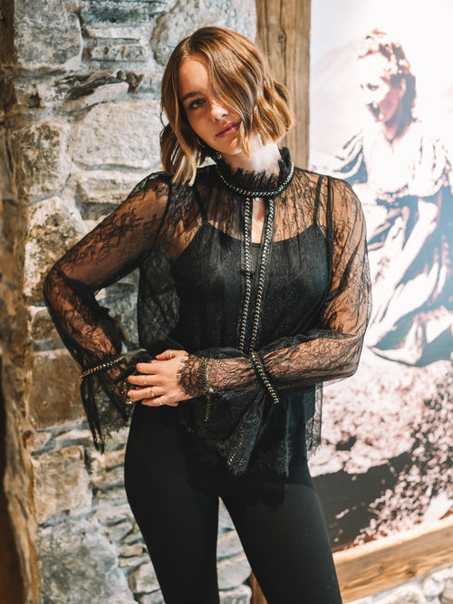 Bluse „Midnight Lace"