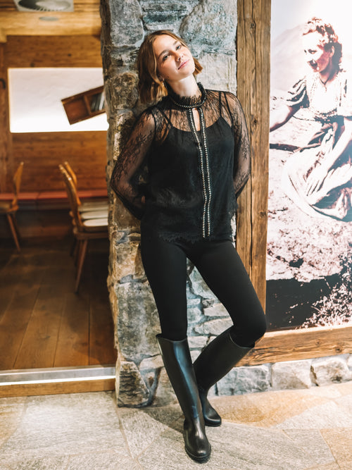 Bluse „Midnight Lace"