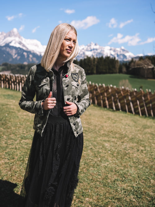 Jeansjacke „Goldrebellin"
