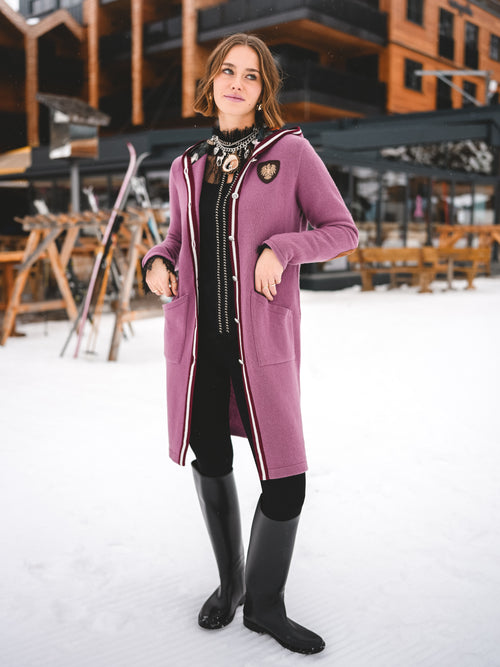 Strickmantel „Rosé Alpenharmonie“