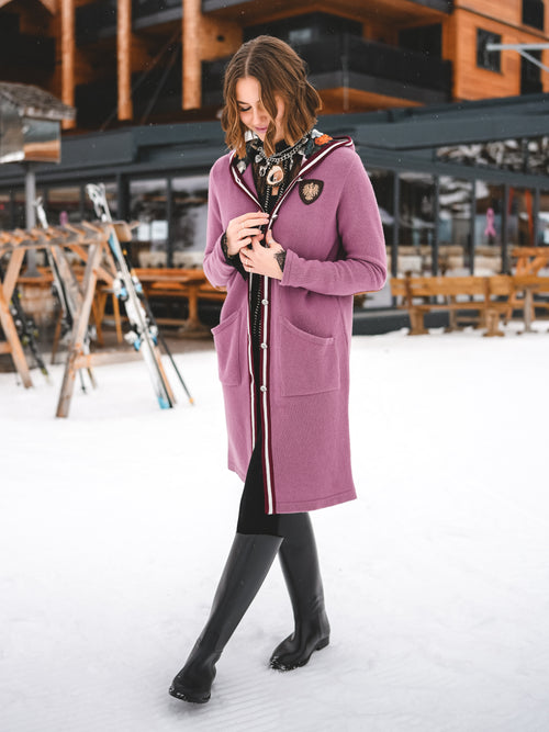 Strickmantel „Rosé Alpenharmonie“