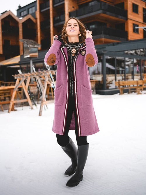 Strickmantel „Rosé Alpenharmonie“