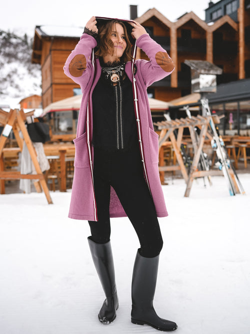 Strickmantel „Rosé Alpenharmonie“