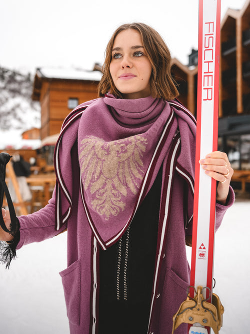 Stricktuch ‚Rosé Alpenpoesie“