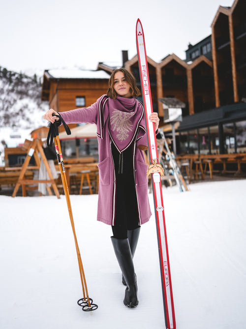 Stricktuch ‚Rosé Alpenpoesie“