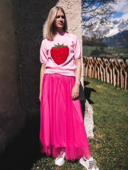 Strick-Shirt „Glimmer Berry“