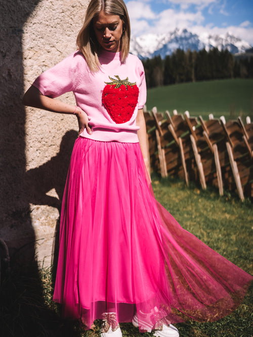 Strick-Shirt „Glimmer Berry“