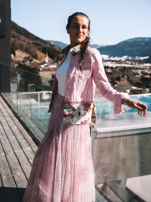 Jeansjacke „Rose Romantic“