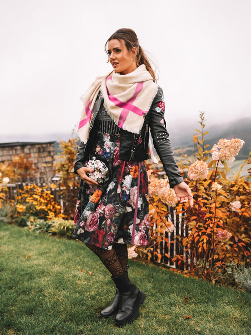 Lederjacke „Wilde Blüte“