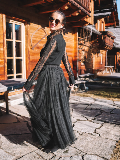 Bluse „Bergromantik“ schwarz