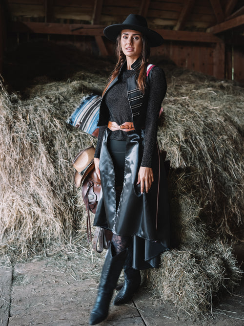 Offener Maxirock "Couture Rider"