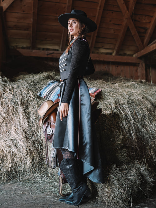 Offener Maxirock "Couture Rider"