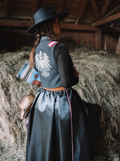 Offener Maxirock "Couture Rider"