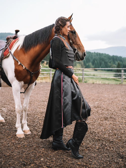 Offener Maxirock "Couture Rider"