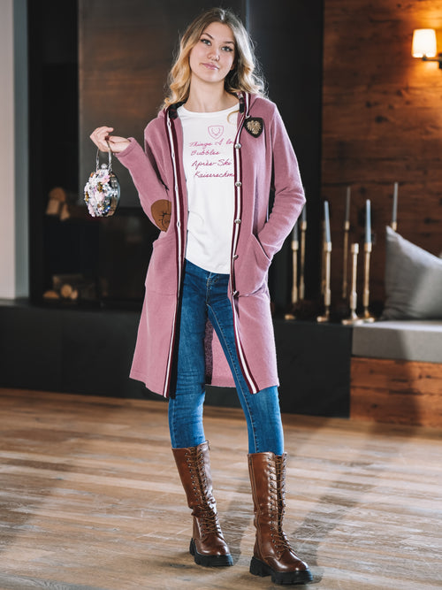 Strickmantel „Rosé Alpenharmonie“