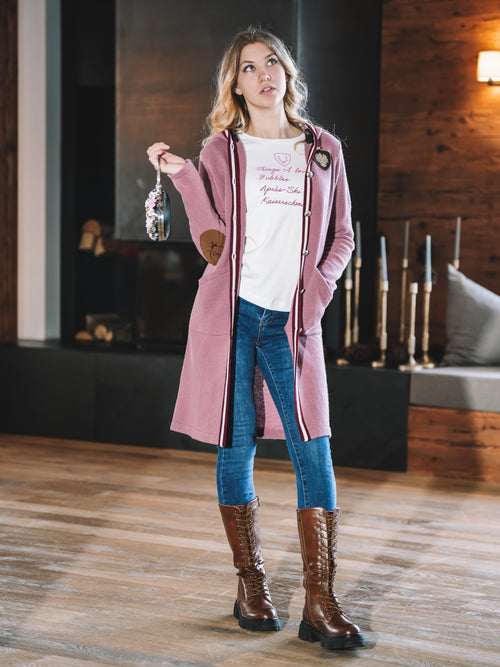 Strickmantel „Rosé Alpenharmonie“